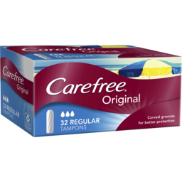 Photo of Carefree Original Tampons Regular 32 Pack 