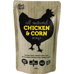 Photo of Hart & Soul All Natural Chicken & Corn Soup Pouch 400g
