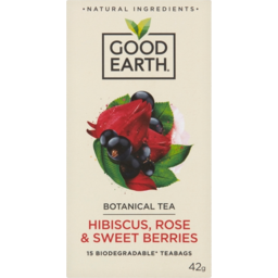 Photo of Good Earth Tea Bags Hibiscus, Rose & Sweet Berries 15pk