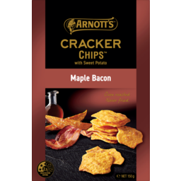 Photo of Arnott's Cracker Chips Gold Label Sweet Potato Maple Bacon 150g