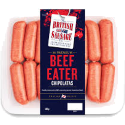 Photo of British Sausage Beef Chipolatas 500g