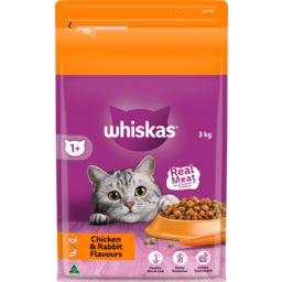 Photo of Whiskas 1+ Years Chicken & Rabbit Flavours Dry Cat Food