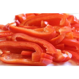 Photo of Sliced Red & Green Capsicum
