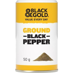 Photo of Black & Gold Ground Black Pepper 50g