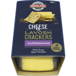 Photo of Mainland Cheese & Lavosh Crackers Supergrains 36 G 