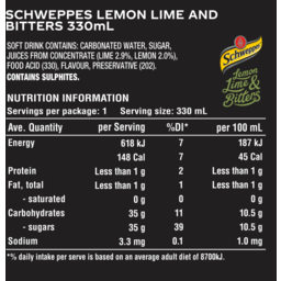 Photo of Schweppes Lemon, Lime & Bitters