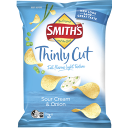 Photo of Smith's Thinly Cut Sour Cream & Onion Potato Chips 175g
