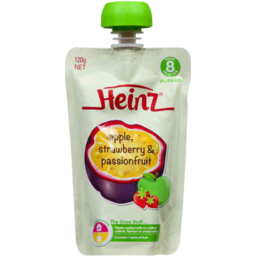 Photo of Heinz® Apple, Strawberry & Passionfruit Pouch 8+ Months 120 G 120g