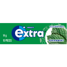 Photo of Extra Spearmint Sugar Free Chewing Gum 10 Pieces 14g