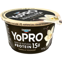 Photo of Yopro Hih Protein Vanilla Greek Yohurt 160g