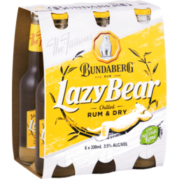 Photo of Bundaberg Lazy Bear Rum & Dry Bottle 330ml