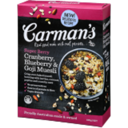 Photo of Carman's Muesli Super Berry Cranberry, Blueberry & Goji 500g