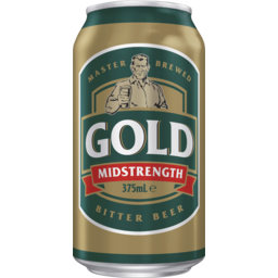 Photo of Gold Bitter Midstrength Lager 375ml Can 375ml
