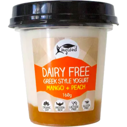 Photo of Kingland Dairy Free Greek Yoghurt Mango Peach 500gm