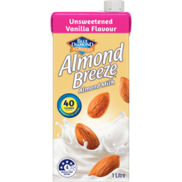 Photo of Blue Diamond Almond Breeze Unsweetened Vanilla Flavoured Long Life Milk 1l