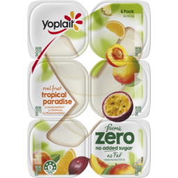 Photo of Yoplait Forme Zero Yoghurt Passion Fruit, Tropical And Peach & Mango Multipack ( 6 X 160 Gms) 