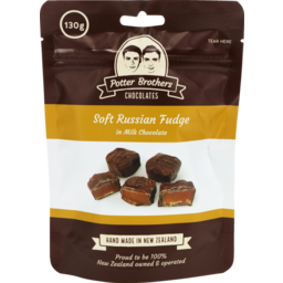 Photo of Potter Brothers Soft Russian Fudge In Milk Chocolate 130g