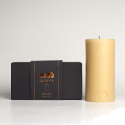 Photo of Queen B  Candles (Beeswax) - Black Label - 15cm Column
