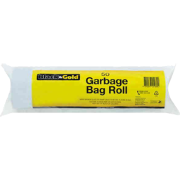 Photo of Black & Gold Garbage Bags Roll 50