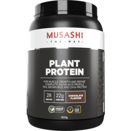 Photo of Musashi Plant Protein Chocolate 900g 900g