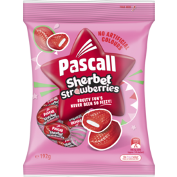 Photo of Pascall Sherbet Strawberries Lollies 192g