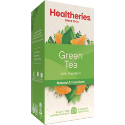 Photo of Healtheries Tea Bags Green & Mandarin 20 Pack