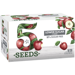 Photo of 5 Seeds Low Sugar Cider 345ml 24 Pack