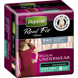 Photo of Depend Real Fit Uw Female Xl 8's