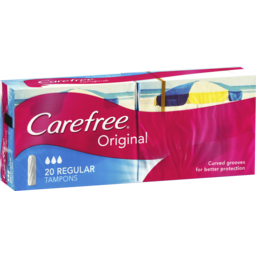 Photo of Carefree Original Tampons, Regular 20-pack