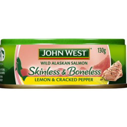 Photo of John West Salmon Lemon & Cracked Pepper 130gm