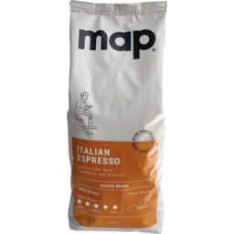 Photo of Map Italian Espresso Coffee Beans 1kg