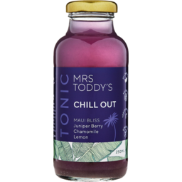 Photo of Mrs Toddy's Tonic Chill Out Maui Bliss Juniper Berry Chamomile Lemon 250ml