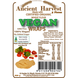 Photo of Ancient Harvest - Vegan Wraps 5 Pack 220g