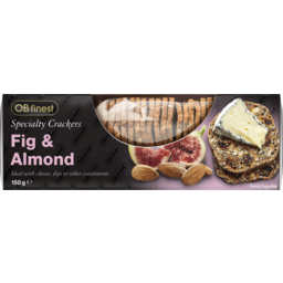 Photo of Ob Finest Fig & Almond Specialty Crackers
