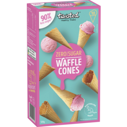 Photo of Twisted Healthy Treats Zero Added Sugar Cones 10 Pack
