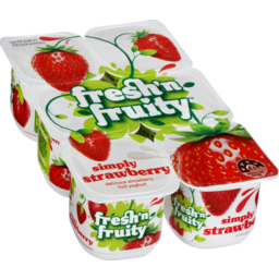 Photo of Fresh n Fruity Yoghurt Strawberry 6 Pack
