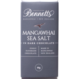 Photo of Bennetts Of Mangawhai Sea Salt Dark Chocolate Bar