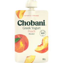 Photo of Chobani Pouch Peach Greek Yogurt 140g