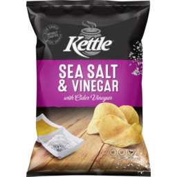 Photo of Kettle Sea Salt & Cider Vinegar Chips 165g