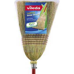 Photo of Vileda Traditional Straw Millet Broom With Telescopic Handle 