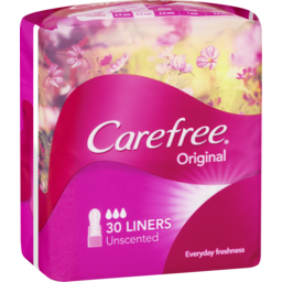 Photo of Carefree Original Panty Liners Unscented 30 Pack 