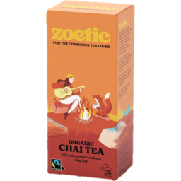 Photo of Zoetic Chai Organic Tea Bags 25 Pack 50g