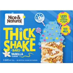 Photo of Nice & Natural Vanilla Thick Shake Bars 6 Pack 120g