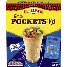 Photo of Old El Paso Tortilla Pockets Kit Original Mexican Style 8 Pack 375g