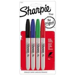 Photo of Sharpie Markers Fine Assrt 4pk