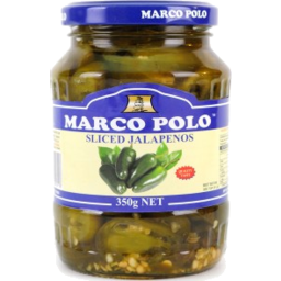 Photo of Pickled - Jalapeno Peppers Sliced 350gm Marco Polo