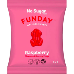 Photo of Funday Raspberry Flavoured Gummy Frogs 50g