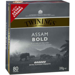 Photo of Twinings Assam Bold Tea Bags 80 Pack 200g 200g
