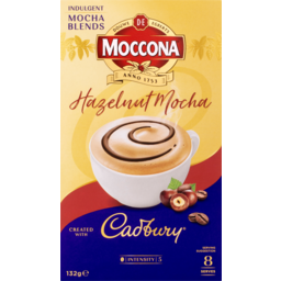 Photo of Moccona Hazelnut Mocha Cadbury Style Coffee Sachets 8 Pack