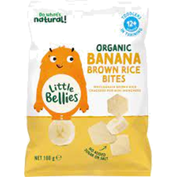 Photo of Little Bellies Organic Banana Brown Rice Bites + Months